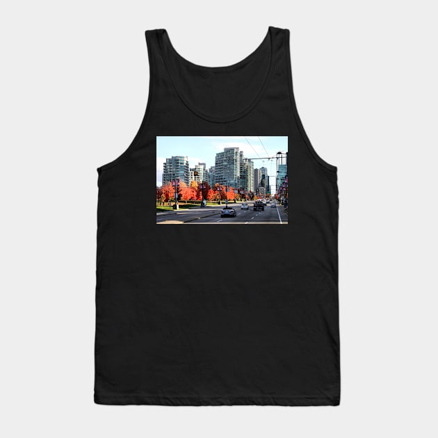 Autumn in Downtown Vancouver, Canada Tank Top by Carole-Anne